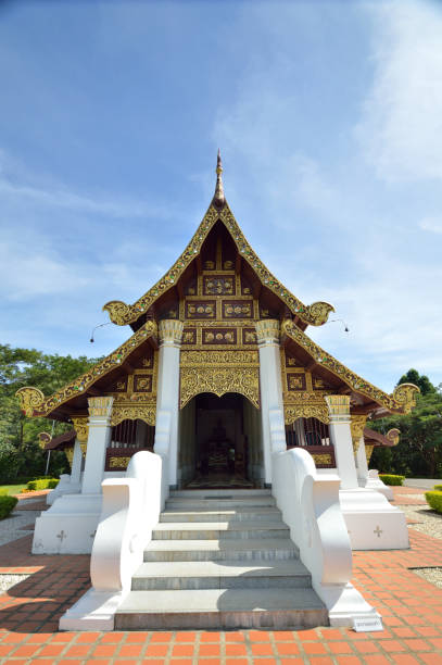 istock Temple of Buddhism create a Thai Lanna art. 814916256