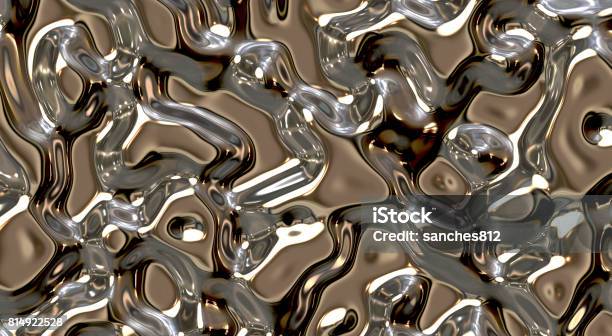 Liquid Metal Seamless Background Texture Stock Photo - Download Image Now - Metal, Liquid, Melting