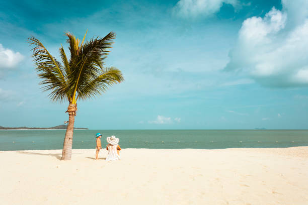 istock Mother and baby on the beach 814928298