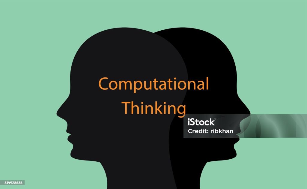 Computer Thinking Image Computational Thinking Concept Illustration With Human Head Silhouette ...