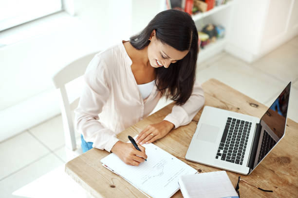 istock Staying on top of her paperwork 814929928