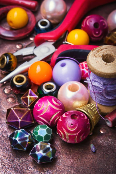 istock Colorful fashion beads 814942468