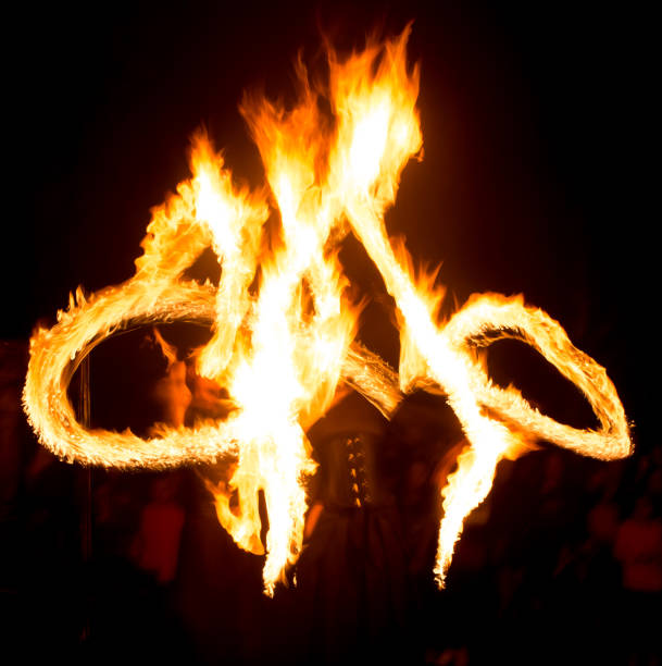 istock Abstract background of flame on fire show 814951264