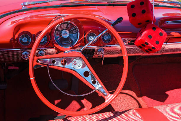 Red car Interior of a Chevrolet Impala