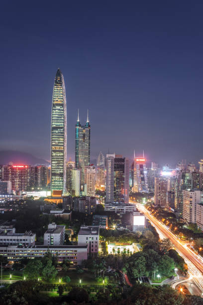 istock Skyline of skyscrapers in downtown Shenzhen 814960010