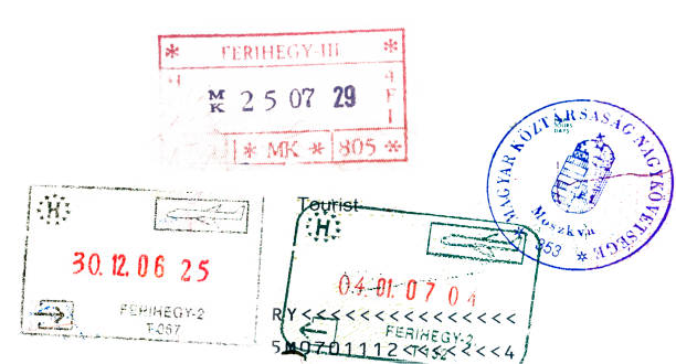 istock Hungary passport stamps 814965860