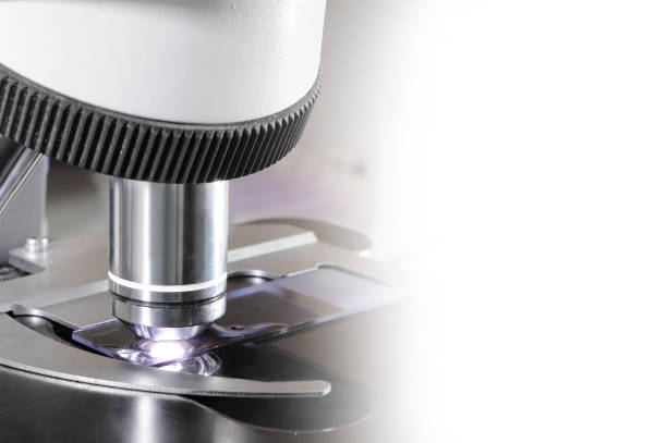 istock close up shot of microscope at the blood laboratory 814969362