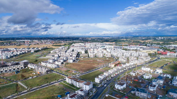 istock Aerial view over Frankfurt Riedberg 814973078