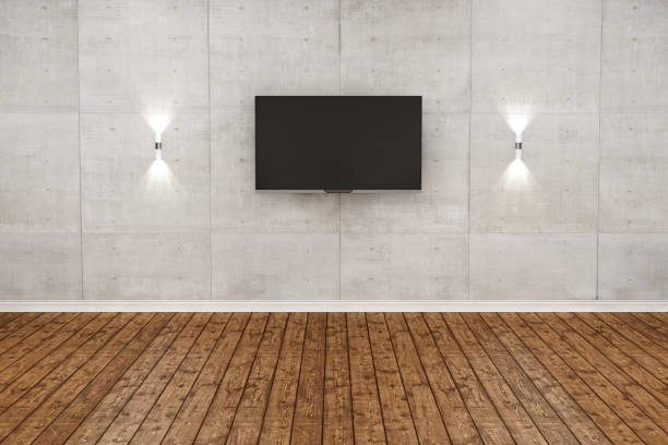 istock Empty wood floor and White wall room. 3D illustration 814980084