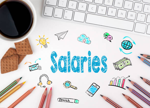 istock Salaries, Business concept. White office desk 814992748