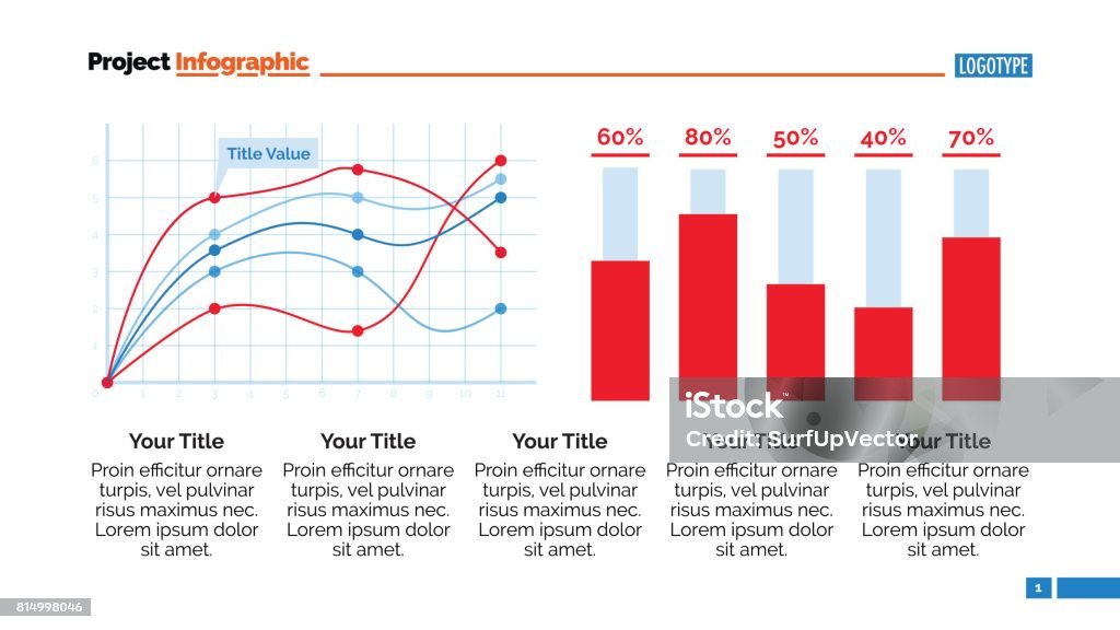 Slide Graph Data Examples Data Chart Slide Template 1 Stock Illustration - Download Image Now ...