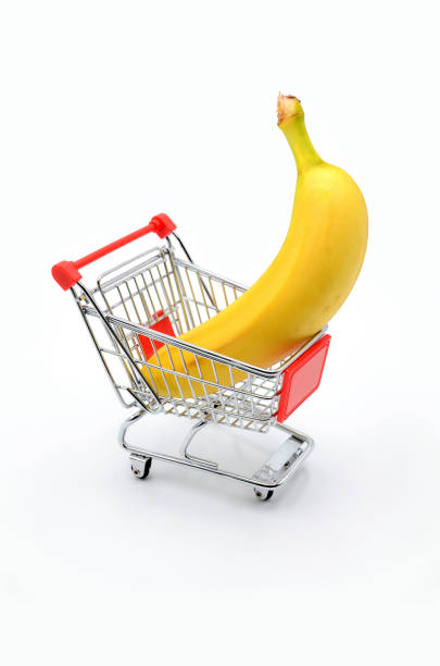 istock banana in shopping cart 815001192