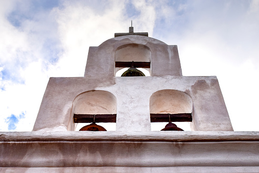 Bell tower, Mission San Xavier del Bac, Arizona, USA