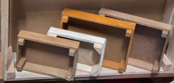 istock Colorful wooden crate boxes for sale 815008734