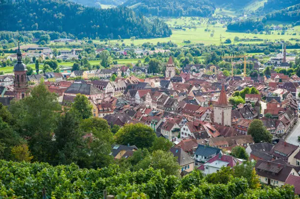 Overiew on the town of Gengenbach in the Black Forest