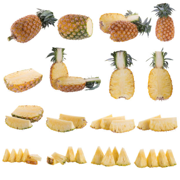 istock pineapple isolated on a white background in the studio 815035866
