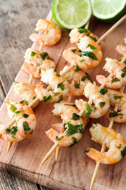 istock Shrimp skewers 815042540