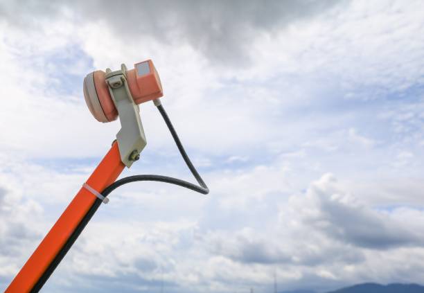 istock satellite dish and TV antennas new technology  with blue sky background 815054786