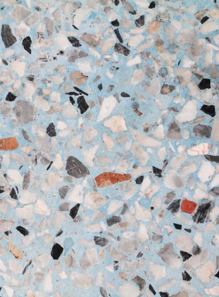 istock Stone wall texture, Terrazzo Marble surface floor pattern and blue color  for background 815056198