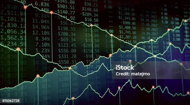 Rapporto Sulla Crescita Finanziaria Verde - Fotografie stock e altre immagini di Prodotto interno lordo - Prodotto interno lordo, Economia, Previsione