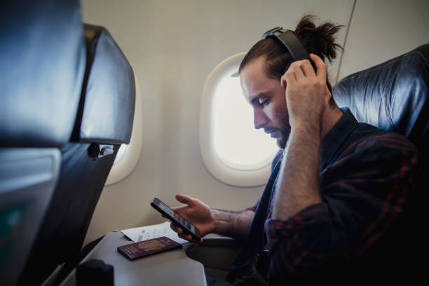 istock Listening to Music While Flying 815065520