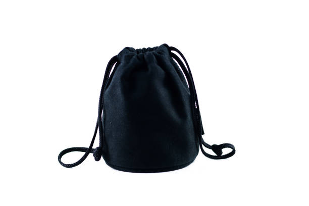 istock the black cloth bag with swiping line on white background 815066186
