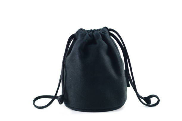 istock the black cloth bag with swiping line on white background 815066194