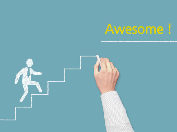 istock Awesome! - Business Chalkboard Background 815085346