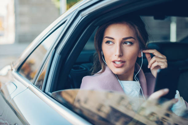 istock Businesswoman in a car 815087736