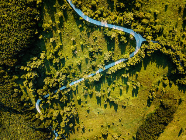 istock Curving road in the mountain 815087750