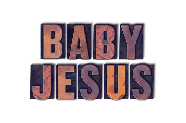 istock Baby Jesus Concept Isolated Letterpress Word 815091578