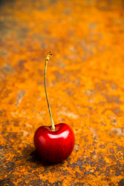 istock Fresh cherries on the rusty metal background 815091916