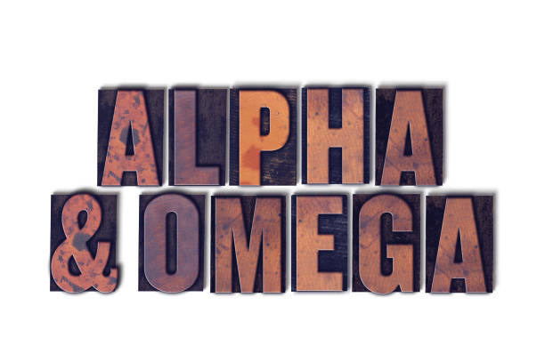 istock Alpha and Omega Concept Isolated Letterpress Word 815111928