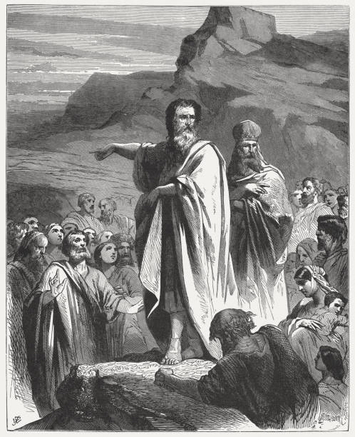 istock Moses exhorts Israel to obedience to God (Deuteronomy 4, 1) 815120772
