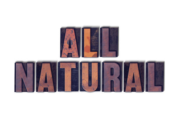 istock All Natural Concept Isolated Letterpress Word 815131080