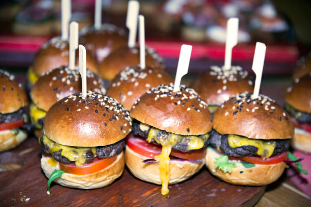 istock Delicious takeaway hamburgers waiting for guests 815163516