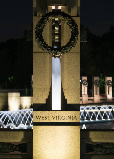 istock West Virginia state column at World War Two memorial 815185658