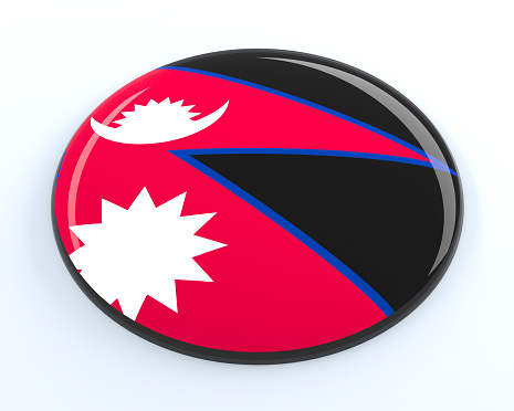 3D badge of Nepal