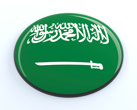 3D badge of Saudi Arabia