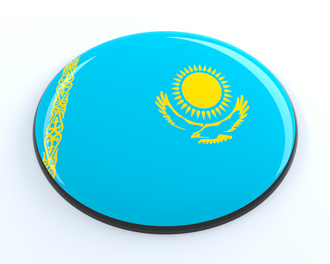 3D badge of Kazakhstan