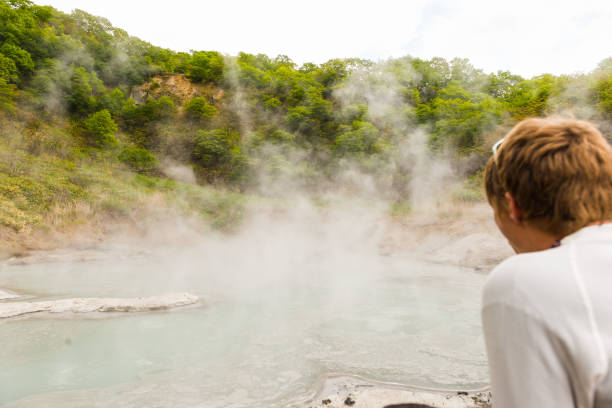 istock Hell Valley Trail on Hokkaido, Japan 815211598