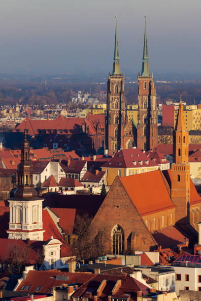 istock Wroclaw Cathedral - aerial photo 815215008