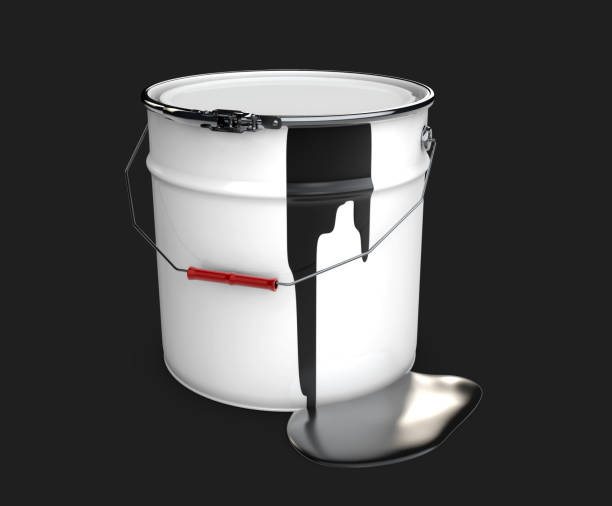 istock The barrel oil, 3d illustration isolated black 815221562