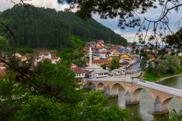 istock Old stone bridge across the Neretva in Konjic 815221938