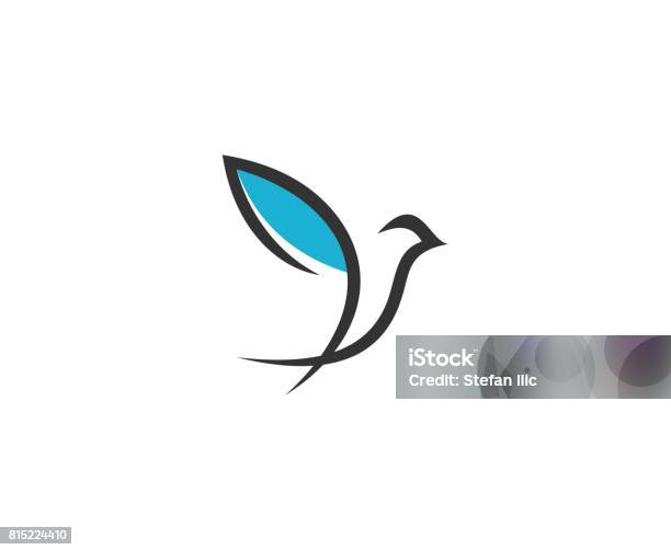 Vogelsymbol Stock Vektor Art und mehr Bilder von Vogel - Vogel, Logo, Icon