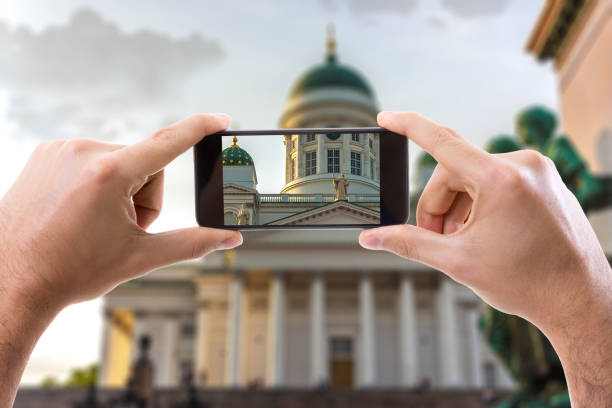 istock Taking Photo with Cell Phone in Helsinki, Finland 815234750