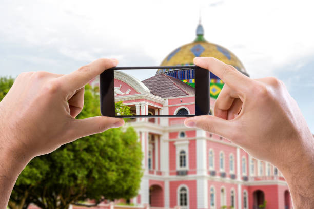 istock Taking Photo with Cell Phone in Manaus, Brazil 815234776