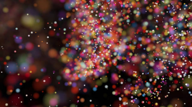istock Beautiful colorful bokeh blurred background defocused lights 815274562