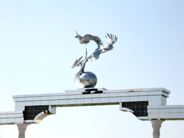 Ezgulik Arch on Independence Square in Tashkent, Uzbekistan