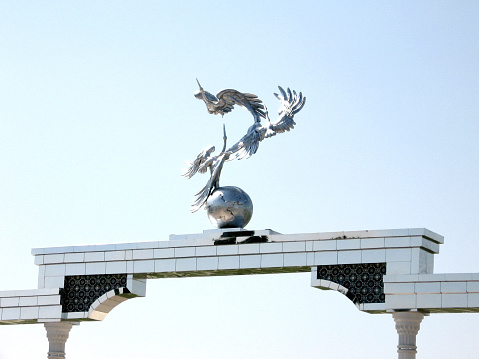 Ezgulik Arch on Independence Square in Tashkent, Uzbekistan